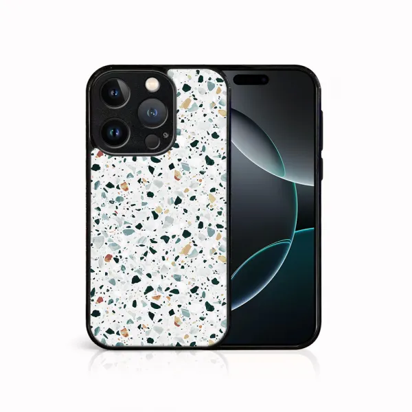 MY ART Ochranný kryt pre Apple iPhone 16 Pro Max GREY TERRAZZO (163)