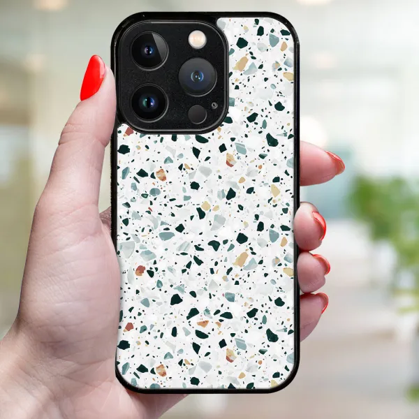 MY ART Ochranný kryt pre Apple iPhone 16 Pro Max GREY TERRAZZO (163)