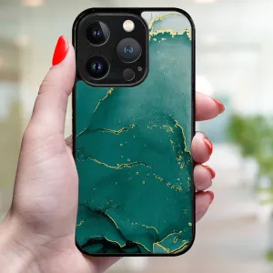 MY ART Ochranný kryt pre Apple iPhone 16 Pro Max GREEN MARBLE (145)