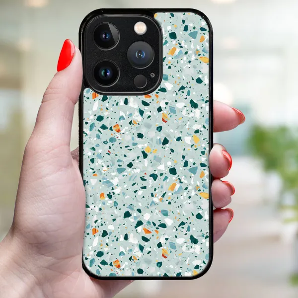 MY ART Ochranný kryt pre Apple iPhone 16 Pro BLUE TERRAZZO (164)
