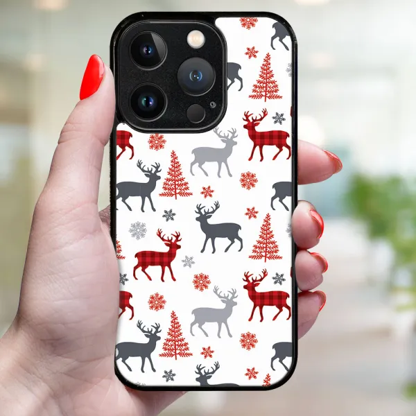 MY ART Kryt s vianočným dizajnom Apple iPhone 16 Pro DEER (068)