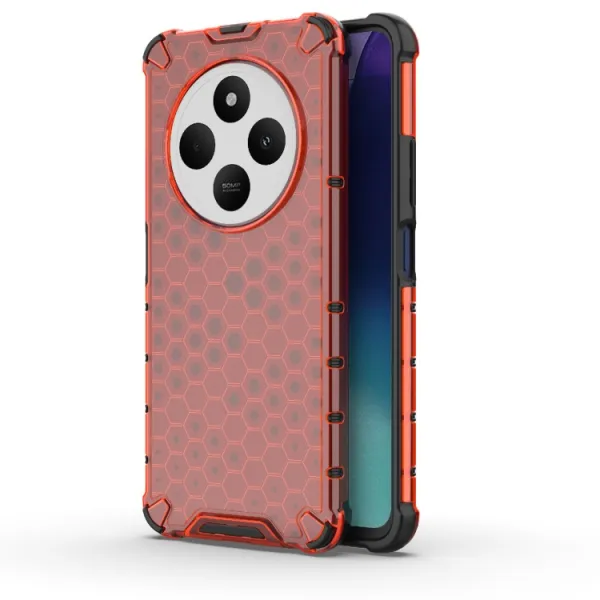 HONEYCOMB Ochranný kryt Xiaomi Redmi 14C červený