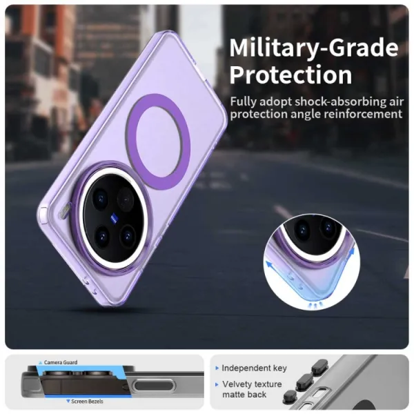 CANDY MAGSAFE Ochranný obal pre Vivo X200 Pro 5G fialový