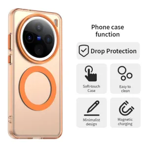 CANDY MAGSAFE Ochranný obal pre Vivo X200 Pro 5G oranžový
