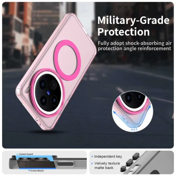 CANDY MAGSAFE Ochranný obal pre Vivo X200 Pro 5G ružový