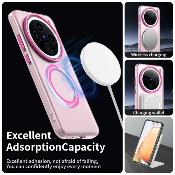CANDY MAGSAFE Ochranný obal pre Vivo X200 Pro 5G ružový