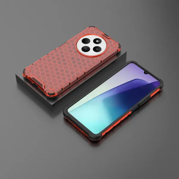 HONEYCOMB Ochranný kryt Xiaomi Redmi 14C červený