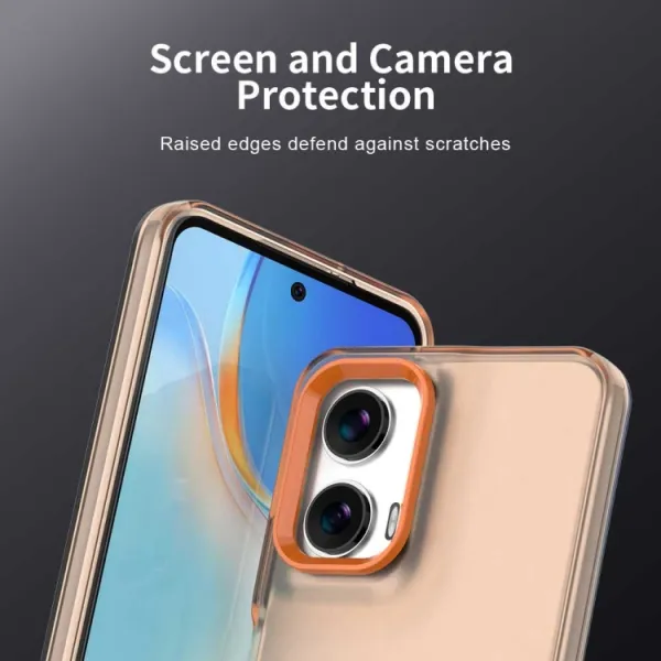 CANDY Ochranný kryt pre Motorola Moto G35 5G oranžový