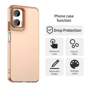 CANDY Ochranný kryt pre Motorola Moto G35 5G oranžový
