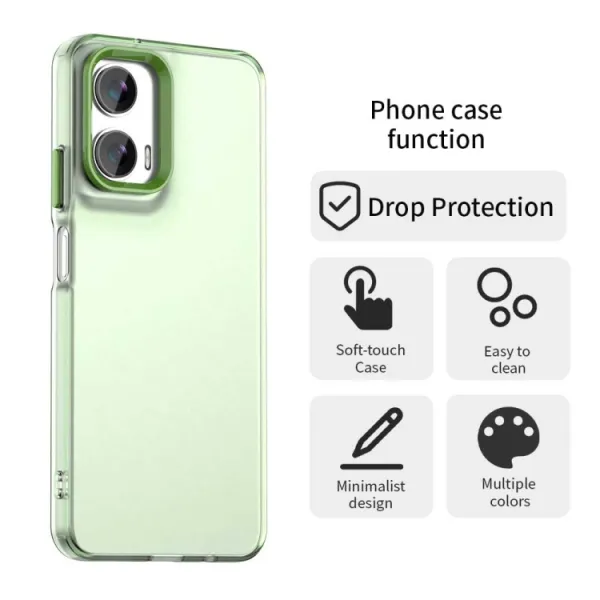 CANDY Ochranný kryt pre Motorola Moto G35 5G zelený