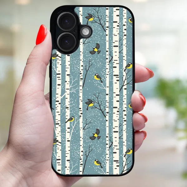 MY ART Kryt s vianočným dizajnom Apple iPhone 16 Plus BIRCH (072)