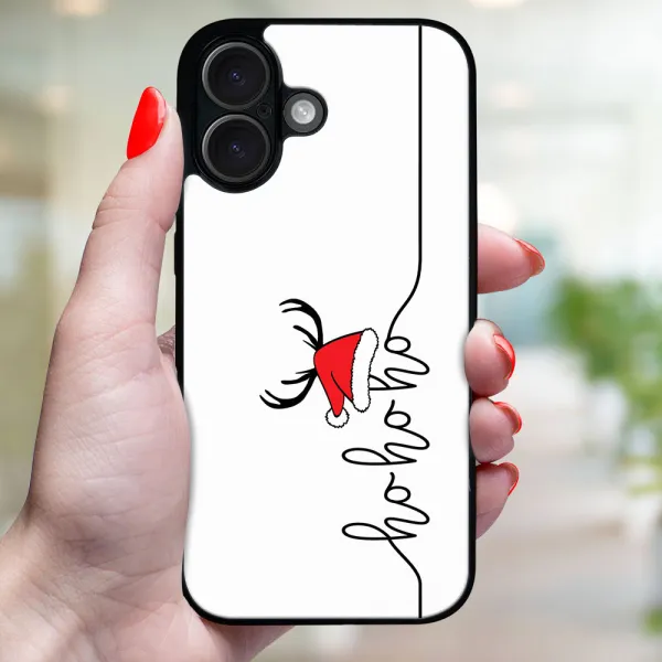 MY ART Kryt s vianočným dizajnom Apple iPhone 16 Plus HOHOHO (073)