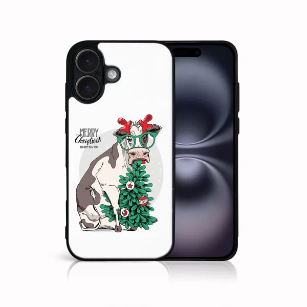MY ART Kryt s vianočným dizajnom Apple iPhone 16 Plus MERRY CHRISTMAS (074)