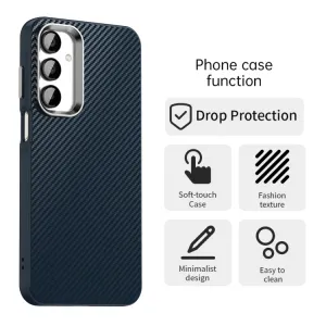 IMD CARBON Ochranný kryt pre Samsung Galaxy A16 / A16 5G modrý