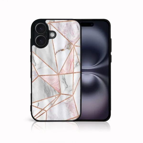 MY ART Ochranný kryt pre Apple iPhone 16 PINK MARBLE (143)