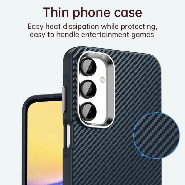 IMD CARBON Ochranný kryt pre Samsung Galaxy A16 / A16 5G modrý