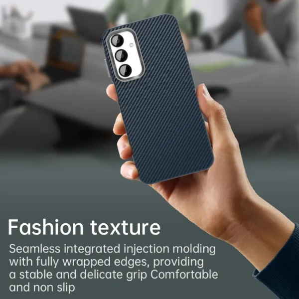 IMD CARBON Ochranný kryt pre Samsung Galaxy A16 / A16 5G modrý