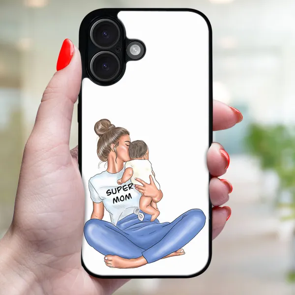 MY ART Ochranný kryt pre Apple iPhone 16 Plus SUPERMOM (112)