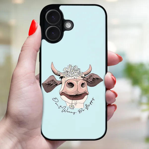 MY ART Ochranný kryt pre Apple iPhone 16 Plus HAPPY COW (181)