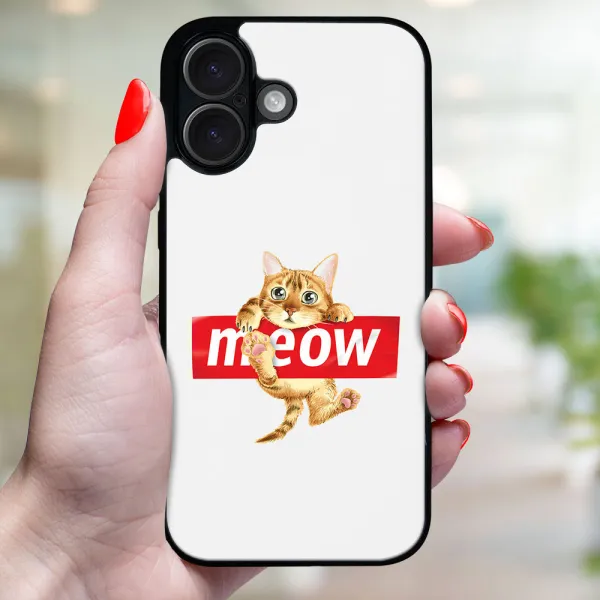 MY ART Ochranný kryt pre Apple iPhone 16 Plus MEOW (183)