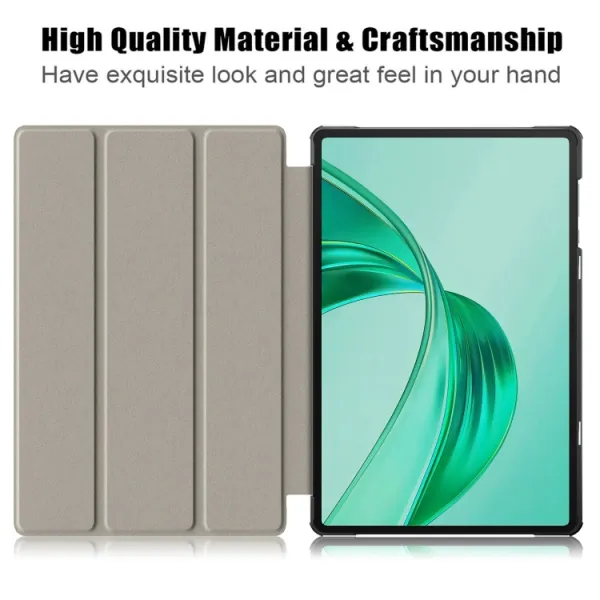 LEATHER Zaklápací kryt pre Honor Pad X8a / Honor Pad X8b zelený