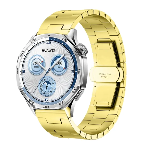 H-SHAPED Kovový remienok pre Huawei Watch GT 5 46mm / GT 6 46mm / Watch GT 5 Pro 46mm / GT 6 Pro 46mm zlatý