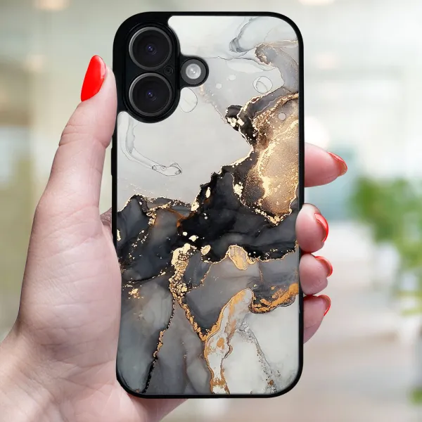 MY ART Ochranný kryt pre Apple iPhone 16 Plus GREY MARBLE (140)