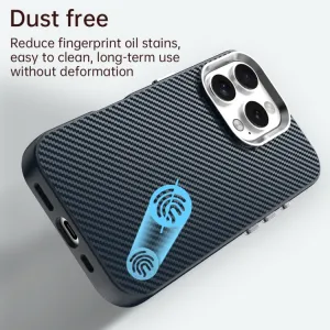 IMD CARBON Ochranný kryt pre Apple iPhone 16 Pro Max modrý