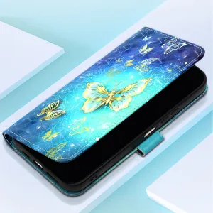 ART Peňaženkový kryt pre Infinix Hot 50 GOLDEN BUTTERFLY