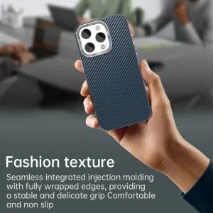 IMD CARBON Ochranný kryt pre Apple iPhone 16 Pro Max modrý