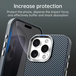 IMD CARBON Ochranný kryt pre Apple iPhone 16 Pro Max modrý