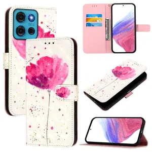ART Peňaženkový kryt pre Motorola Moto G75 5G FLOWER