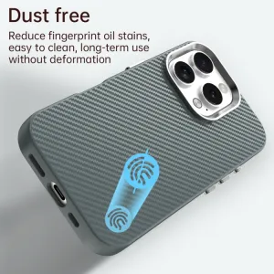 IMD CARBON Ochranný kryt pre Apple iPhone 16 Pro šedý
