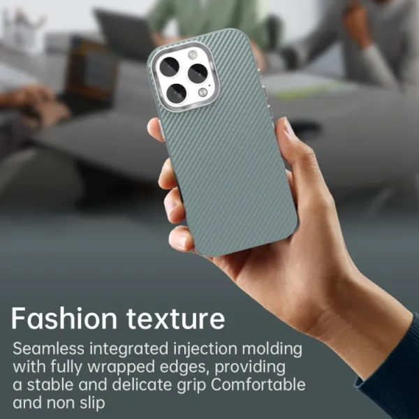IMD CARBON Ochranný kryt pre Apple iPhone 16 Pro šedý