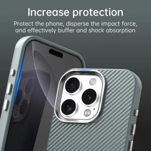 IMD CARBON Ochranný kryt pre Apple iPhone 16 Pro šedý