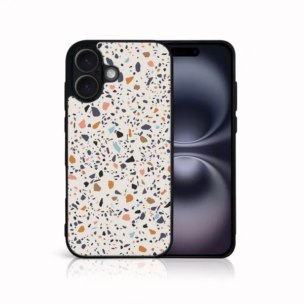 MY ART Ochranný kryt pre Apple iPhone 16 BEIGE TERRAZZO (162)
