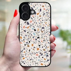MY ART Ochranný kryt pre Apple iPhone 16 BEIGE TERRAZZO (162)