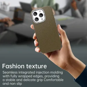 IMD CARBON Ochranný kryt pre Apple iPhone 16 Pro Max hnedý