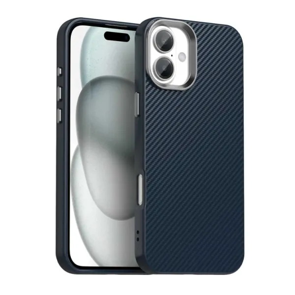 IMD CARBON Ochranný kryt pre Apple iPhone 16 Plus modrý