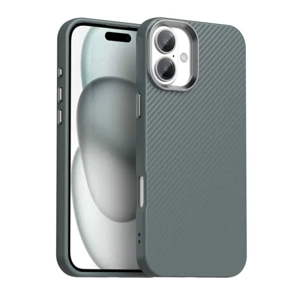 IMD CARBON Ochranný kryt pre Apple iPhone 16 Plus šedý