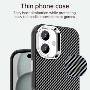 IMD CARBON Ochranný kryt pre Apple iPhone 16 Plus čierny