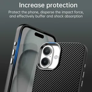 IMD CARBON Ochranný kryt pre Apple iPhone 16 Plus čierny