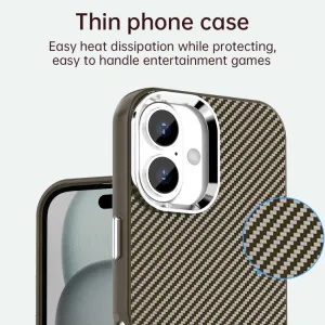 IMD CARBON Ochranný kryt pre Apple iPhone 16 Plus hnedý