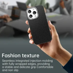 IMD CARBON Ochranný kryt pre Apple iPhone 16 Pro Max čierny