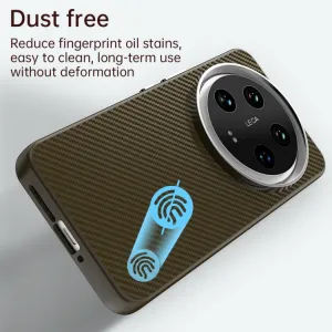 IMD CARBON Ochranný kryt pre Xiaomi 14 Ultra hnedý