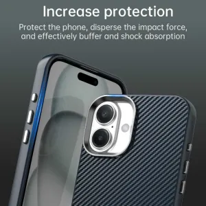 IMD CARBON Ochranný kryt pre Apple iPhone 16 Plus modrý