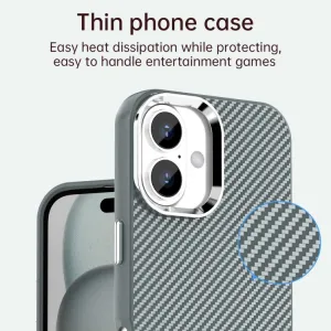 IMD CARBON Ochranný kryt pre Apple iPhone 16 Plus šedý
