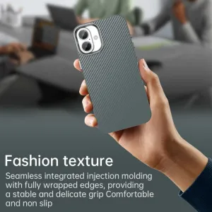 IMD CARBON Ochranný kryt pre Apple iPhone 16 Plus šedý