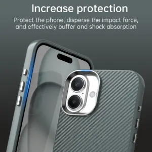 IMD CARBON Ochranný kryt pre Apple iPhone 16 Plus šedý