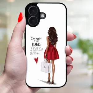 MY ART Ochranný kryt pre Apple iPhone 16 Plus RED DRESS (137)